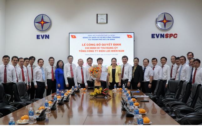 Ông Lê Văn Trang làm Bí thư Đảng uỷ Tổng công ty Điện lực Miền Nam 
