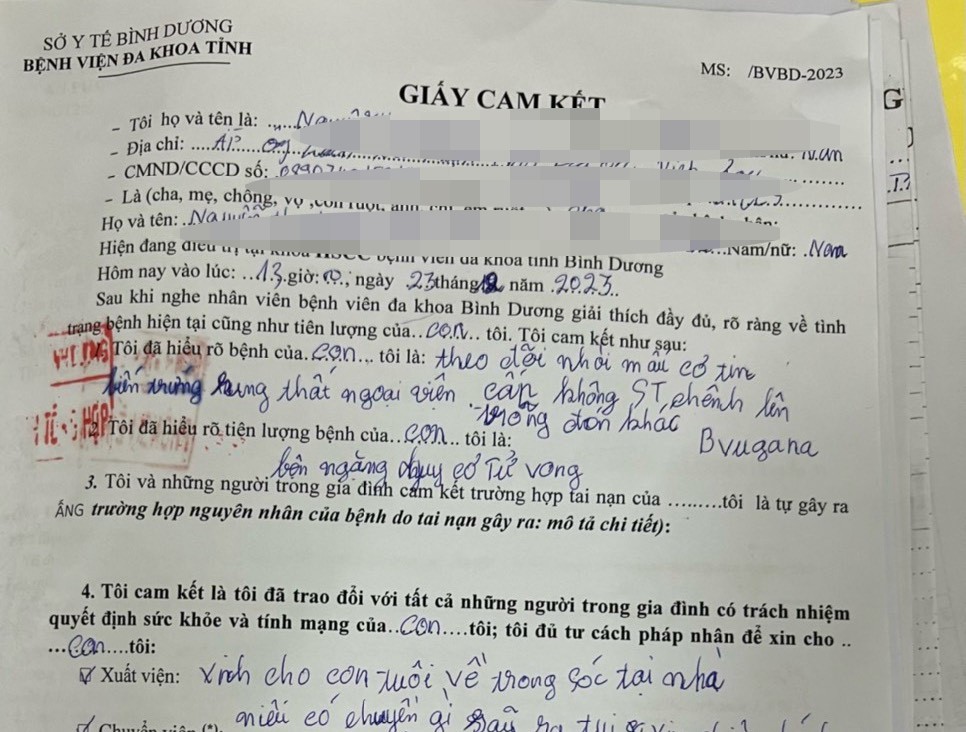 Sở Y tế Bình Dương lên tiếng vụ xin về nhà chôn cất nhưng được cứu
